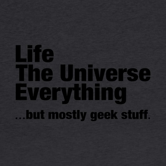 Geek Stuff Black by Laugh It Up Fuzzball